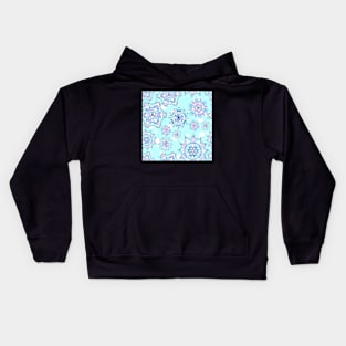 pattern of snowflakes_2 Kids Hoodie